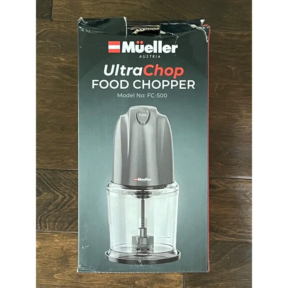 Mueller UltraChop Food Chopper Model FC-500 Electric Kitchen Tool Gray
